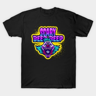 Clown Scary Beep Beep Horror Gamer T-Shirt